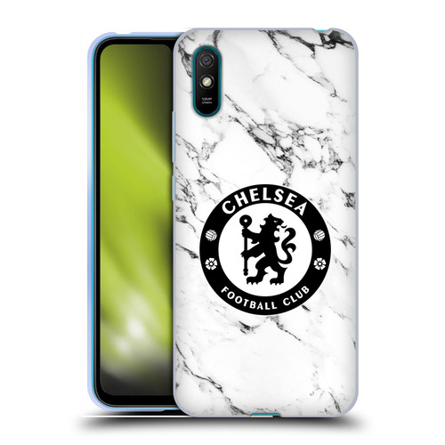 Chelsea Football Club Crest White Marble Soft Gel Case for Xiaomi Redmi 9A / Redmi 9AT