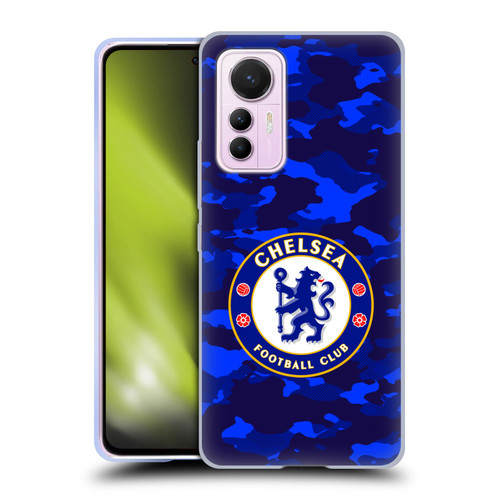 Chelsea Football Club Crest Camouflage Soft Gel Case for Xiaomi 12 Lite