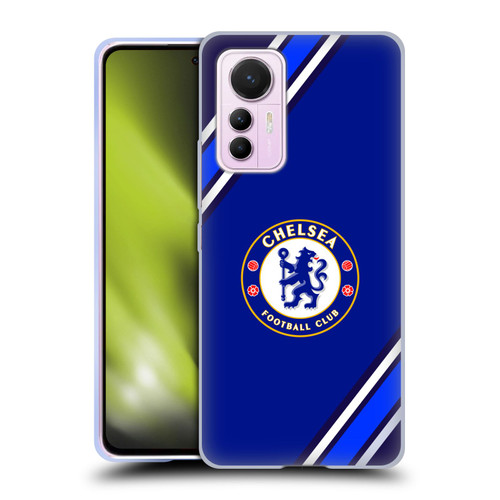 Chelsea Football Club Crest Stripes Soft Gel Case for Xiaomi 12 Lite