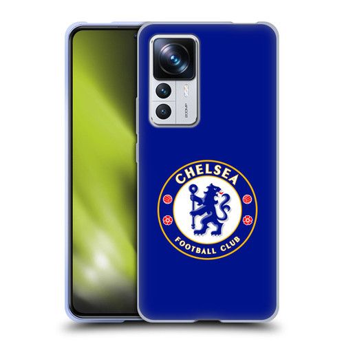 Chelsea Football Club Crest Plain Blue Soft Gel Case for Xiaomi 12T Pro