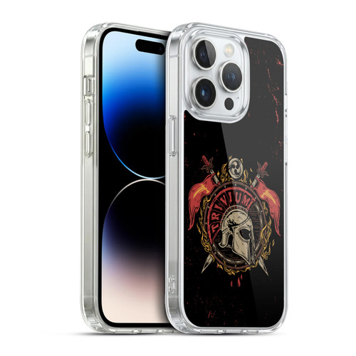 Trivium Graphics Knight Helmet Soft Gel Case for Apple iPhone 13 Pro & MagSafe