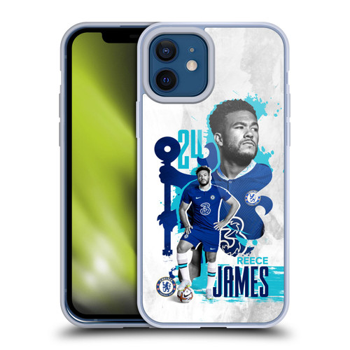 Chelsea Football Club 2022/23 First Team Reece James Soft Gel Case for Apple iPhone 12 / iPhone 12 Pro