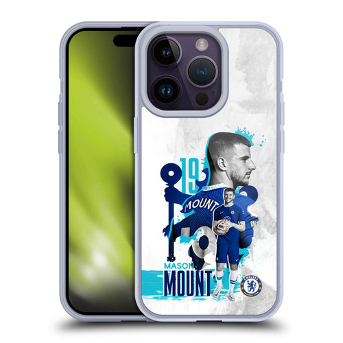 Chelsea Football Club 2022/23 First Team Mason Mount Soft Gel Case for Apple iPhone 14 Pro