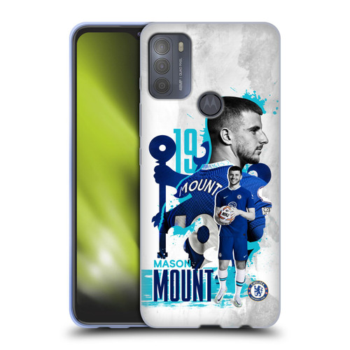 Chelsea Football Club 2022/23 First Team Mason Mount Soft Gel Case for Motorola Moto G50