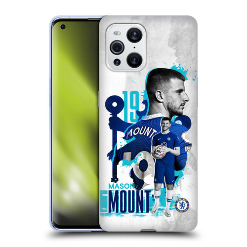 Chelsea Football Club 2022/23 First Team Mason Mount Soft Gel Case for OPPO Find X3 / Pro