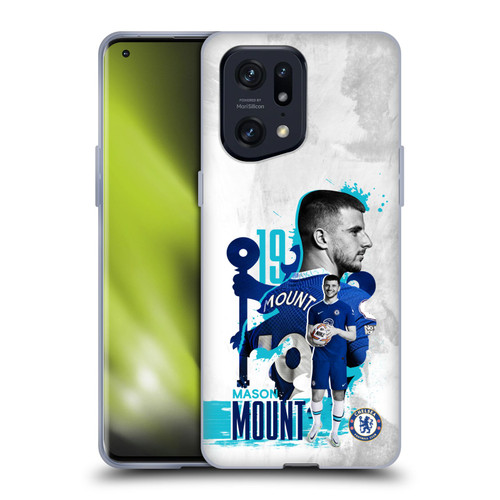 Chelsea Football Club 2022/23 First Team Mason Mount Soft Gel Case for OPPO Find X5 Pro
