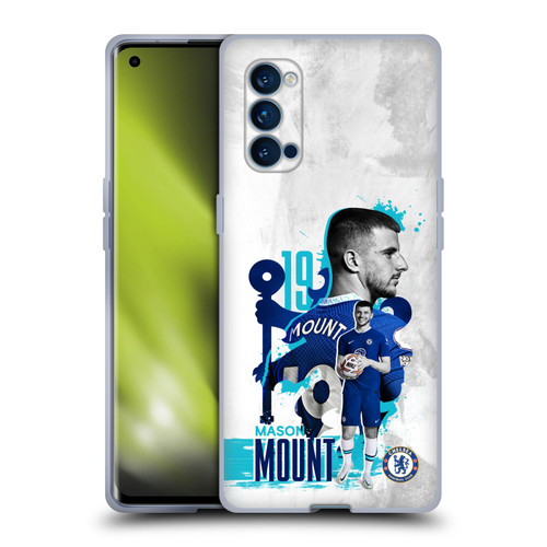 Chelsea Football Club 2022/23 First Team Mason Mount Soft Gel Case for OPPO Reno 4 Pro 5G