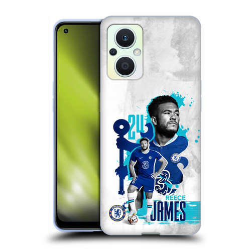 Chelsea Football Club 2022/23 First Team Reece James Soft Gel Case for OPPO Reno8 Lite