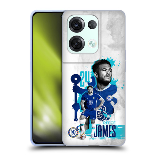 Chelsea Football Club 2022/23 First Team Reece James Soft Gel Case for OPPO Reno8 Pro