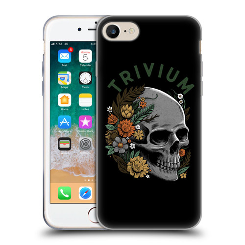Trivium Graphics Skelly Flower Soft Gel Case for Apple iPhone 7 / 8 / SE 2020 & 2022