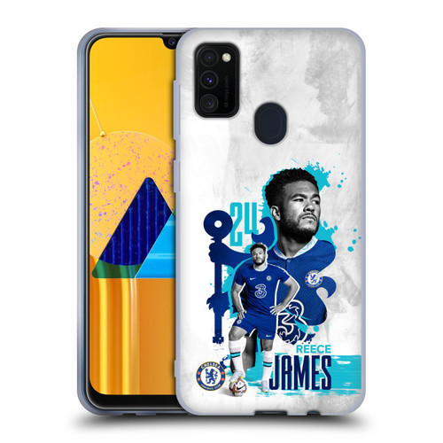 Chelsea Football Club 2022/23 First Team Reece James Soft Gel Case for Samsung Galaxy M30s (2019)/M21 (2020)