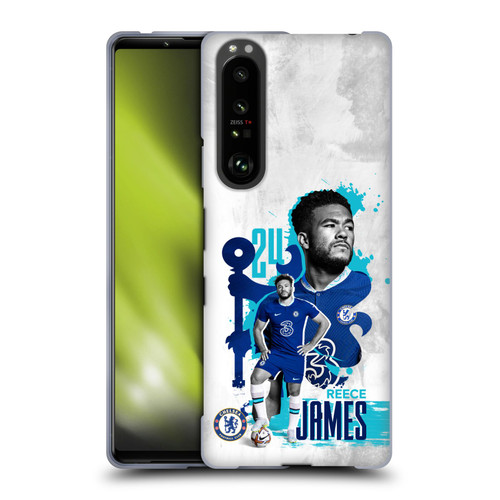 Chelsea Football Club 2022/23 First Team Reece James Soft Gel Case for Sony Xperia 1 III