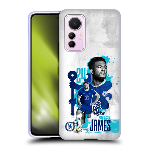 Chelsea Football Club 2022/23 First Team Reece James Soft Gel Case for Xiaomi 12 Lite