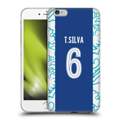 Chelsea Football Club 2022/23 Players Home Kit Thiago Silva Soft Gel Case for Apple iPhone 6 Plus / iPhone 6s Plus