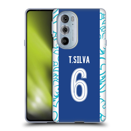 Chelsea Football Club 2022/23 Players Home Kit Thiago Silva Soft Gel Case for Motorola Edge X30