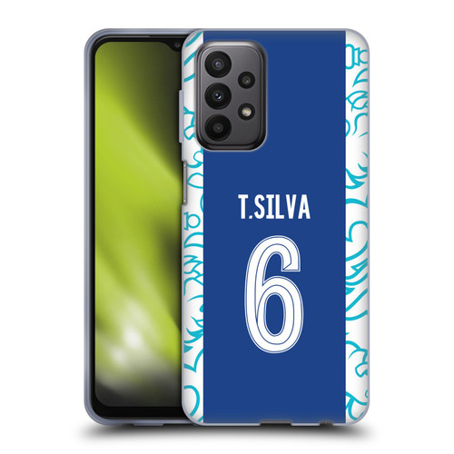 Chelsea Football Club 2022/23 Players Home Kit Thiago Silva Soft Gel Case for Samsung Galaxy A23 / 5G (2022)