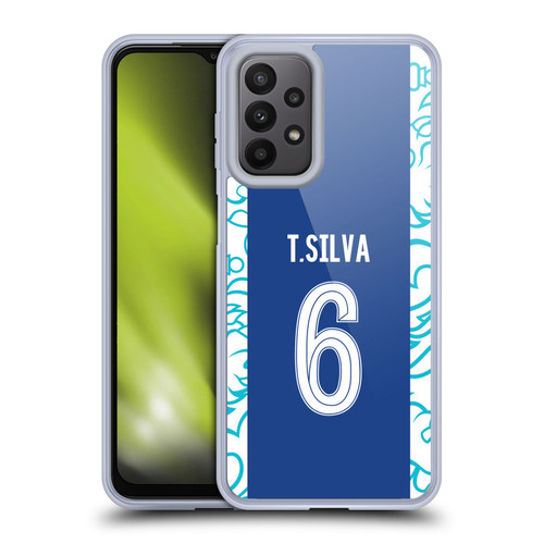 Chelsea Football Club 2022/23 Players Home Kit Thiago Silva Soft Gel Case for Samsung Galaxy A23 / 5G (2022)