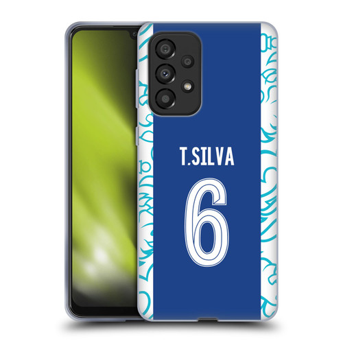 Chelsea Football Club 2022/23 Players Home Kit Thiago Silva Soft Gel Case for Samsung Galaxy A33 5G (2022)