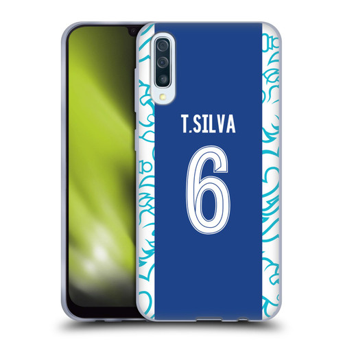 Chelsea Football Club 2022/23 Players Home Kit Thiago Silva Soft Gel Case for Samsung Galaxy A50/A30s (2019)