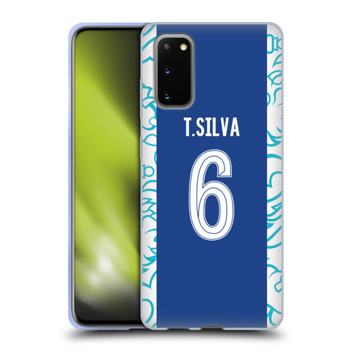Chelsea Football Club 2022/23 Players Home Kit Thiago Silva Soft Gel Case for Samsung Galaxy S20 / S20 5G