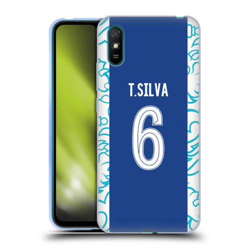 Chelsea Football Club 2022/23 Players Home Kit Thiago Silva Soft Gel Case for Xiaomi Redmi 9A / Redmi 9AT