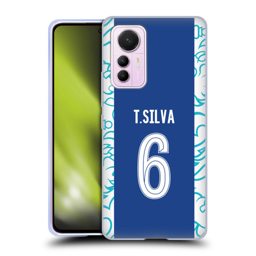 Chelsea Football Club 2022/23 Players Home Kit Thiago Silva Soft Gel Case for Xiaomi 12 Lite