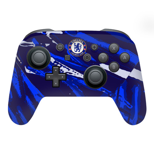 Chelsea Football Club Art Abstract Brush Vinyl Sticker Skin Decal Cover for Nintendo Switch Pro Controller
