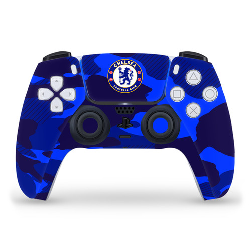 Chelsea Football Club Art Camouflage Vinyl Sticker Skin Decal Cover for Sony PS5 Sony DualSense Controller