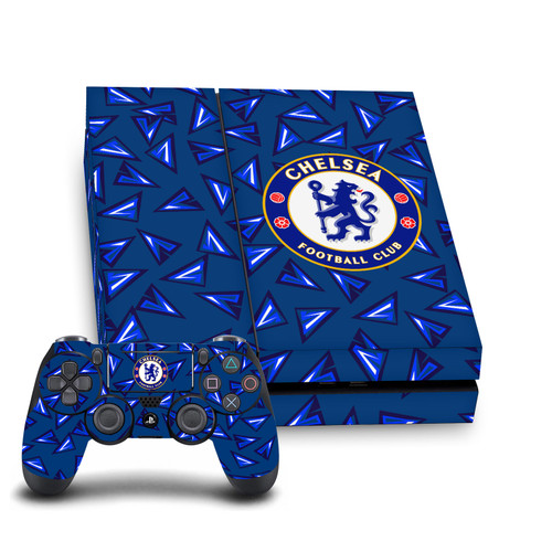 Chelsea Football Club Art Geometric Pattern Vinyl Sticker Skin Decal Cover for Sony PS4 Console & Controller