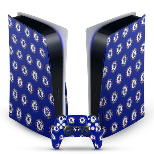 Chelsea Football Club Art Logo Pattern Vinyl Sticker Skin Decal Cover for Sony PS5 Disc Edition Bundle