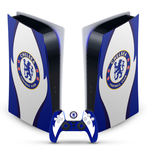 Chelsea Football Club Art Side Details Vinyl Sticker Skin Decal Cover for Sony PS5 Digital Edition Bundle