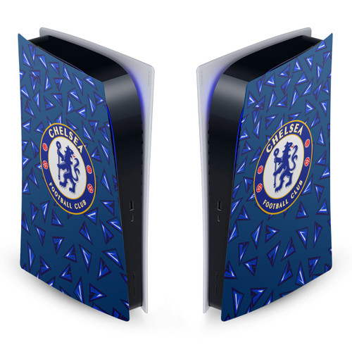 Chelsea Football Club Art Geometric Pattern Vinyl Sticker Skin Decal Cover for Sony PS5 Digital Edition Console