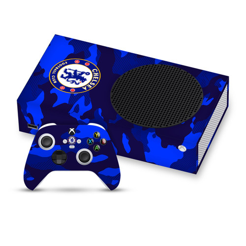 Chelsea Football Club Art Camouflage Vinyl Sticker Skin Decal Cover for Microsoft Series S Console & Controller