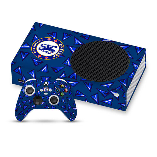Chelsea Football Club Art Geometric Pattern Vinyl Sticker Skin Decal Cover for Microsoft Series S Console & Controller