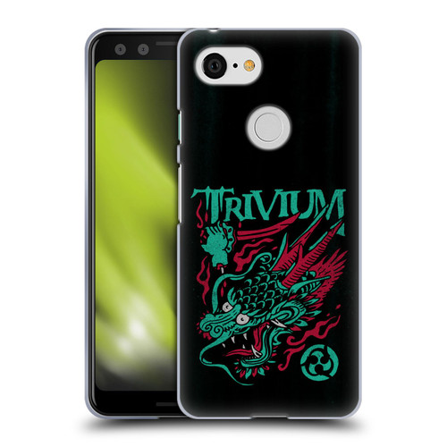 Trivium Graphics Screaming Dragon Soft Gel Case for Google Pixel 3