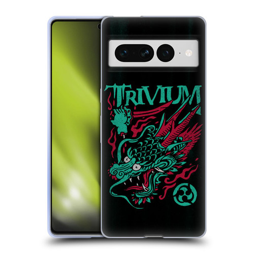 Trivium Graphics Screaming Dragon Soft Gel Case for Google Pixel 7 Pro