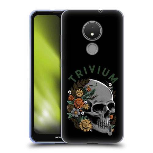 Trivium Graphics Skelly Flower Soft Gel Case for Nokia C21