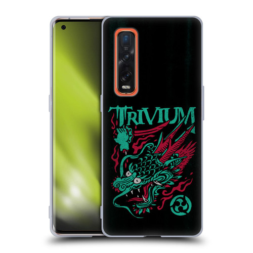 Trivium Graphics Screaming Dragon Soft Gel Case for OPPO Find X2 Pro 5G