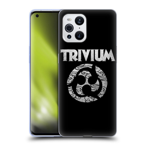 Trivium Graphics Swirl Logo Soft Gel Case for OPPO Find X3 / Pro