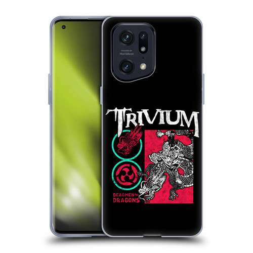 Trivium Graphics Deadmen And Dragons Date Soft Gel Case for OPPO Find X5 Pro