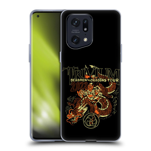 Trivium Graphics Deadmen And Dragons Soft Gel Case for OPPO Find X5 Pro
