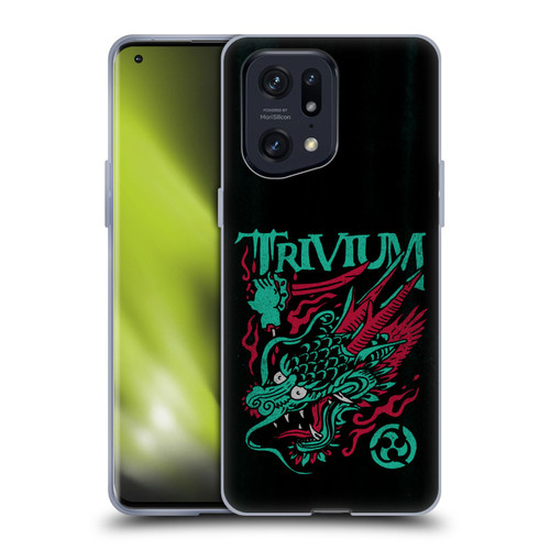 Trivium Graphics Screaming Dragon Soft Gel Case for OPPO Find X5 Pro