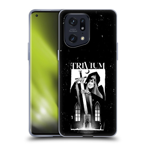 Trivium Graphics Skeleton Sword Soft Gel Case for OPPO Find X5 Pro