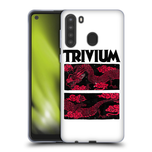 Trivium Graphics Double Dragons Soft Gel Case for Samsung Galaxy A21 (2020)