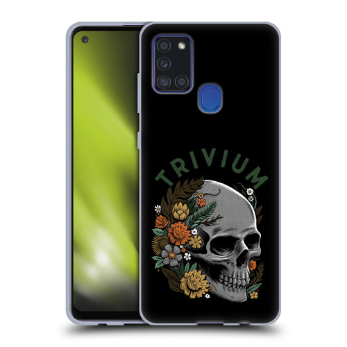 Trivium Graphics Skelly Flower Soft Gel Case for Samsung Galaxy A21s (2020)