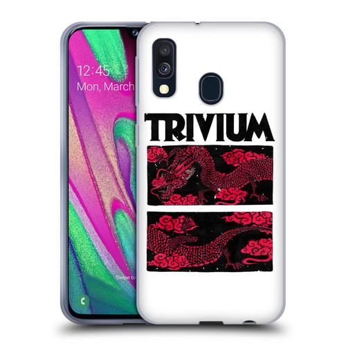 Trivium Graphics Double Dragons Soft Gel Case for Samsung Galaxy A40 (2019)