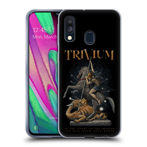 Trivium Graphics Dragon Slayer Soft Gel Case for Samsung Galaxy A40 (2019)