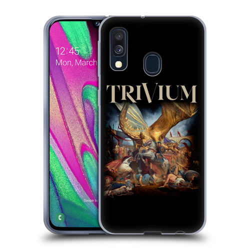 Trivium Graphics In The Court Of The Dragon Soft Gel Case for Samsung Galaxy A40 (2019)