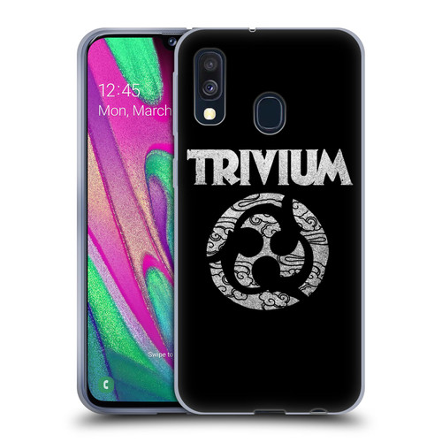 Trivium Graphics Swirl Logo Soft Gel Case for Samsung Galaxy A40 (2019)