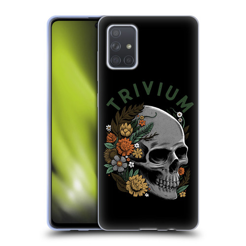 Trivium Graphics Skelly Flower Soft Gel Case for Samsung Galaxy A71 (2019)